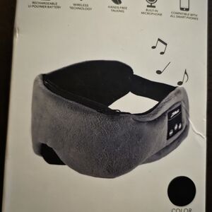 Black Wireless Sleep Mask Headphones Musical Mask